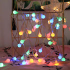 10M 12M DEL Fairy String Boules de cerises lumières USB mariage Noël Intérieur Outdro
