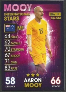 TOPPS MATCH ATTAX 101-2019-20- #061-ESTRELLAS INTERNACIONALES-AUSTRALIA-AARON MOOY - Imagen 1 de 1