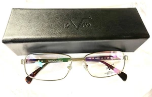 Occhiali da vista Versace 1969 vintage V7029 C2 argento avana 56-16-140 con custodia - Foto 1 di 4