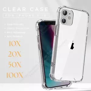 Non-Yellowing Clear Case For iPhone 16 15 14 13 12 11 Pro Max 8 Bumper Cover Lot - Picture 1 of 13