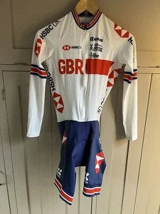 Kalas Pro 20 Skinsuit | GBR Cycle Team | Herren | Weiß/Blau/Rot | Small | Neu - Bild 1 von 5