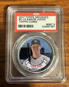 2017 Topps Archives #C-15 Aaron Judge Yankees PSA Mint 9 #123457281 - Bild 1 von 2