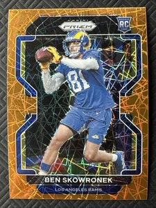 Panini Prizm 2021 - Rookie Ben Skowronek #413 Orange Lazer Prizm (RC) Rams - Imagen 1 de 2