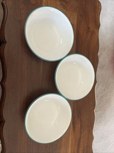 Vintage Corelle South Beach Garden Lace Santorini Sky Bowls Turquoise 3 - Picture 1 of 5