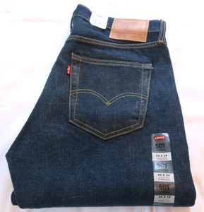 Pantalones de mezclilla Levi's Premium 501 St para hombre con botones talla 34 X 34 - Imagen 1 de 4