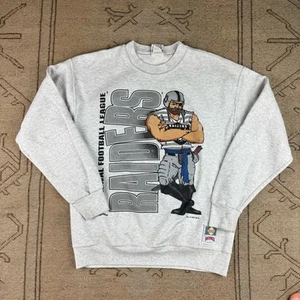 Vintage 1994 Los Angeles Raiders Nutmeg Mills NFL American Football Sweatshirt M - Bild 1 von 7