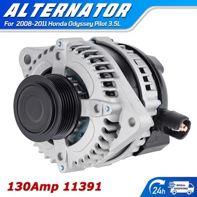 Alternator OEM 11391 For Honda Pilot Odyssey Ridgeline 3.5L 6-Groove 2008-2011 - Imagem 1 de 4