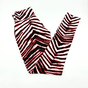 ZUBAZ SCHWARZ & ROT ZEBRA-GESTREIFTE LEGGINGS - GRÖSSE SMALL - NEU MIT ETIKETT - Bild 1 von 14