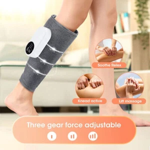 Leg Massager Muscles Relax Heated Air Compression Foot Massage Calf Circulation - Picture 1 of 13