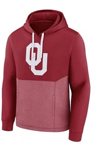 NCAA Men's Oklahoma Sooners Crimson Pullover Hoodie Fanatics XL - Picture 1 of 2