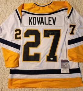 Maglia Alexei Kovalev firmata personalizzata firmata autografo certificata JSA taglia XL - Foto 1 di 3