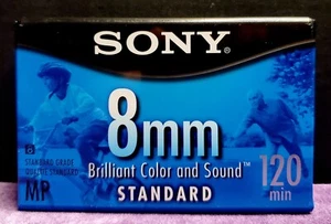 Cinta en blanco estándar Sony 8 mm MP 120 min P6-120 MPL - nueva sellada de fábrica - Imagen 1 de 6