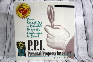 Think Tank PersonaI Property Inventory DOS Computer Software 3 1/2" Disk VTG New - Picture 1 of 10