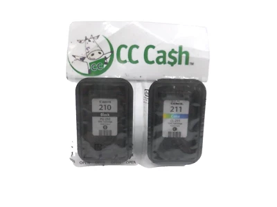 Tinta de color genuina OEM Canon PG-210 negra y CL-211 embalaje a granel ENVÍO GRATUITO  Foto 1 de 4