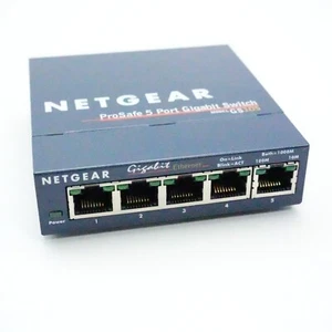 Netgear ProSafe Plus 5-Port Gigabit Ethernet Switch Model GS105 v2 NO CORD - Picture 1 of 3