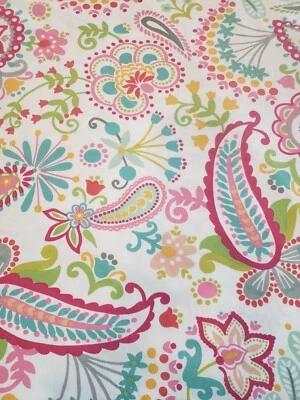 Funda nórdica Pottery Barn Teen 100 % algodón completa/reina brillante floral rosa cesárea Foto 1 de 4