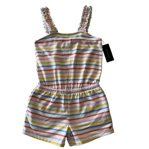 Tommy Hilfiger Romper Girls One Piece Medium 8/10 Stripe New - Picture 1 of 5