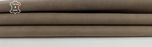 WALNUT BROWN NUBUCK GRAINY Thick Italian Goatskin leather hides 5sqf 1.1mm C2007 - Picture 1 of 7