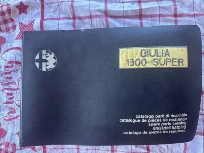Catalogo parti di Ricambio Alfa Romeo Giulia Super 1972 ORIGINALE !!!!!! - Immagine 1 di 4