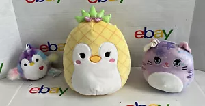 Squishmallow assorted set of 3 tomara penguin/piper penguin/galaxy kitty - Picture 1 of 5