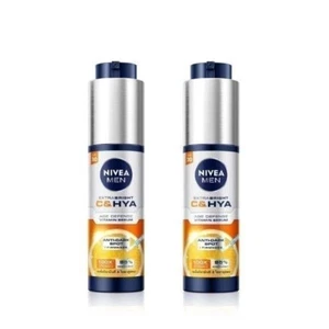 2x Nivea Men Extra Bright C & Hya Age Defense Vitamin Serum SPF30 45 ml. - Picture 1 of 8