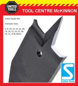 SUTTON TOOLS SPADE BITS, SETS & EXTENSIONS - ALL SIZES AVAILABLE (6mm to 38mm) - Picture 1 of 25