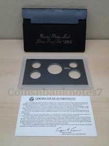 1995 US Mint SILBER Proof Set Paket / Box, Objektiv & Zertifikat. KEINE Münzen. - Bild 1 von 2