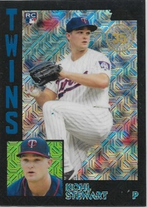 Kohl Stewart RC - Twins - 2019 Topps '84 Silver Pack Chrome Black Refractor /199 - Picture 1 of 2