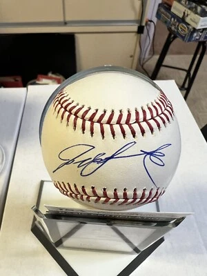 IVAN RODRIGUEZ Signed Autographed Official OMLB Baseball JSA Cert! RANGERS HOF - Image 1 of 4