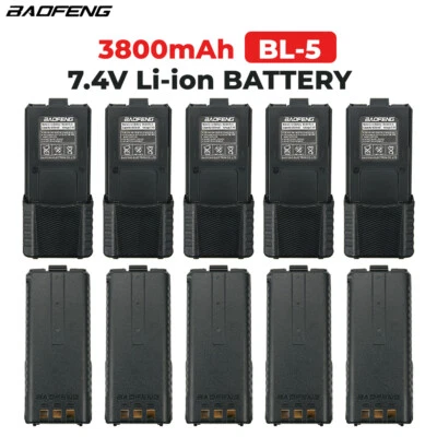 10PC Baofeng UV-5R Battery 3800mAh For Baofeng UV-5R BF-F8HP UV-5R III UV-5RE - Image 1 of 4