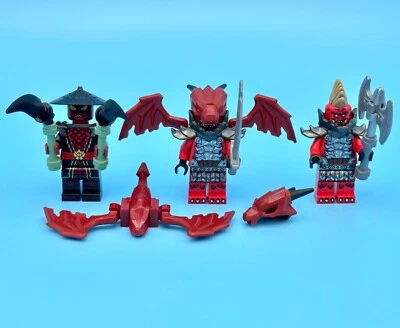 LEGO Ninjago Lot of 3 Minifigures Dragonian Warrior ,Scout & Drix 71841 71827 - Image 1 of 4