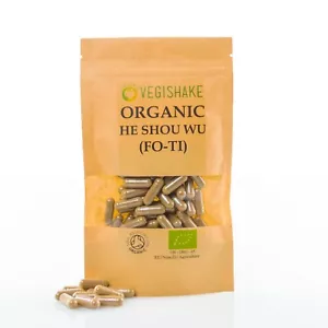 Organic He Shou Wu Fo Ti Extract 9,120mg Capsules Grey Hair Maintain Hair Colour - Picture 1 of 12