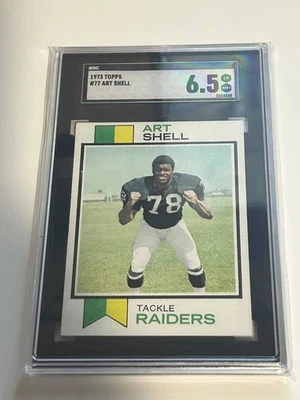 1973 TOPPS ART SHELL #77 ROOKIE CARD RC SGC 6.5 HOF - Image 1 of 2