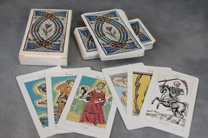 Vintage 1999 Parragon Tarot Cards Complete Deck 78 Large Cards Shirley Baker - Picture 1 of 4