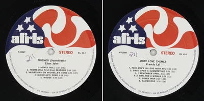 1971 AFRTS Elton John Friends Soundtrack Francis Lai Love Themes Armed Forces LP - Bild 1 von 4