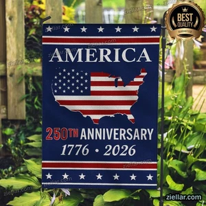 250 Years USA Celebration Flag, Semiquincentennial American Garden Yard Outdoor - Picture 1 of 4