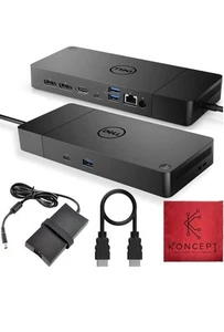New Dell WD19S130W Dual USB Type-C Docking Station + 240W Adapter Factory Sealed - Picture 1 of 11