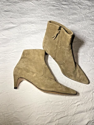 Isabel Marant "Derst" Botín Gamuza Tacón Gatito Talla 36/US 6 Minorista $595  Foto 1 de 4