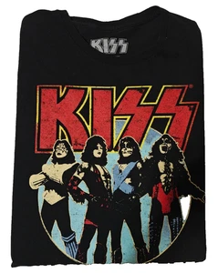Camiseta Kiss Adulto Manga Corta Negra World Tour '77 Talla XL - Imagen 1 de 4