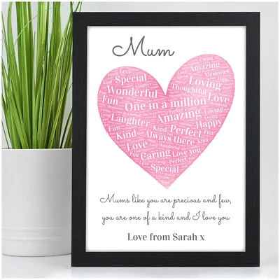 BEECREATIVE PERSONALISED Birthday Gifts Presents for Mum Mummy Nanny Granny Mam Birthday