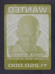 STAR WARS CHROME PERSPECTIVES PRINTING PLATE No.3 MACE WINDU JEDI HUNT - Bild 1 von 1