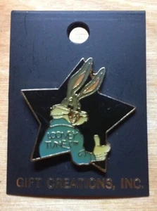 Vintage 1989 Bugs Bunny signierte Jacke Stern Pin Geschenk Creations Inc - Bild 1 von 2