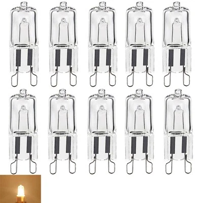 10PCS G9 ECO Halogen Bulbs 25W Capsule 230V Oven Light Bulb Dimmable Warm White - Image 1 of 4