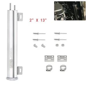 Universal 2"x13"  20 OZ Radiator Coolant Over Flow Tank Can Bottle Catch Can - Picture 1 of 7