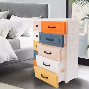 Colorful 10-Drawer Storage Cabinet on Wheels for Kids and Home Organization - Picture 1 of 22