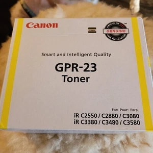 Genuine Canon GPR-23 YELLOW Toner for iR C2550 C2880 C3080 C3380 C3480 C3580 NEW - Picture 1 of 4