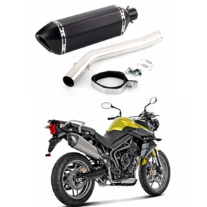 Silenciador de escape y tubo de enlace para motocicleta Triumph Tiger 800 XRX Tiger 800 XCA - Imagen 1 de 7