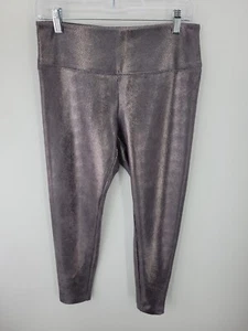 Catherine Malandrino Pants Womens Small Metallic Animal Print Pull On Leggings - Picture 1 of 8