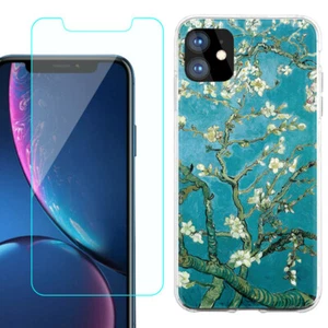 Funda Slim-Fit para Apple iPhone 11, con Vidrio Templado - Flor de Almendro - Imagen 1 de 3