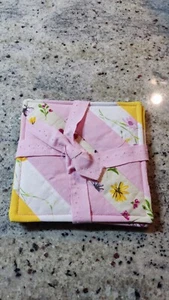 Untersetzer  Patchwork 4er Set mit Vlies gefüttert. 13x13cm - Bild 1 von 2